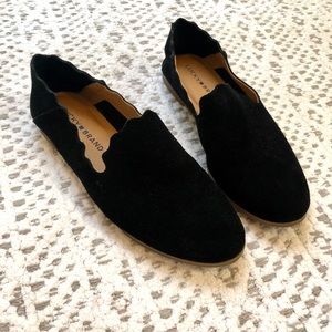 Lucky Brand black suede flats